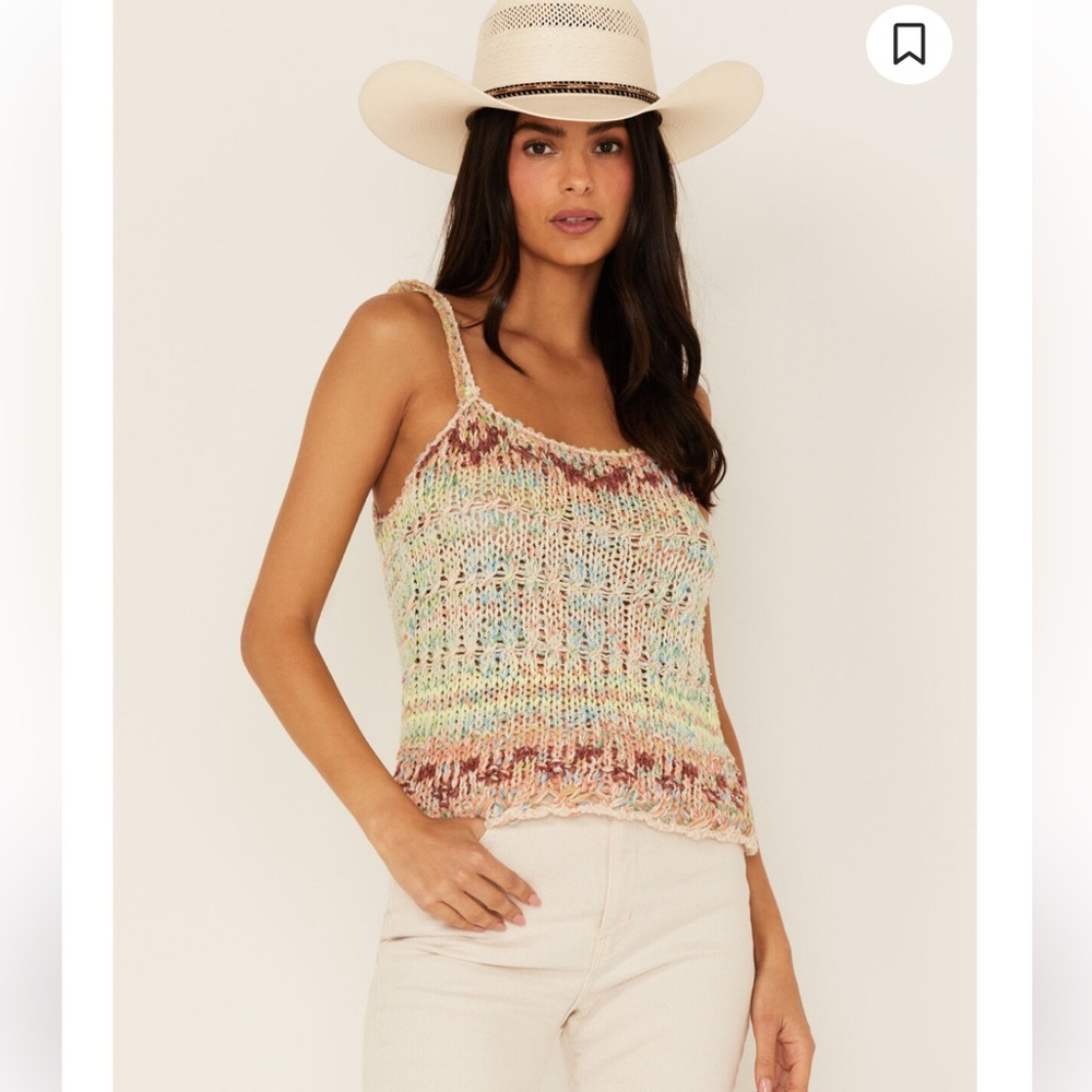 Free People Multicolor Knit Women's Top